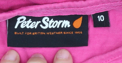 Peter Storm Women's Pink Floral T-Shirt Size 10 Casual