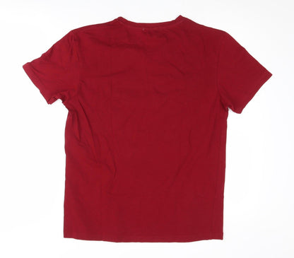 Octave Men's Red V-Neck T-Shirt M