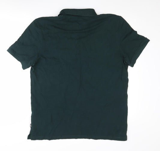BOSS Men's Green Polo Shirt 2XL Short Sleeve Cotton