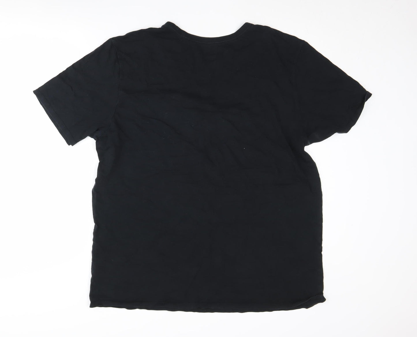Nike Men's Black T-Shirt 2XL Cotton Athletic Fit
