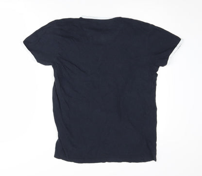 Mens UK Size S Brave Soul Blue  T-Shirt