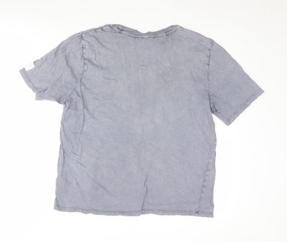 Womens UK Size S H&M Grey Basic T-Shirt