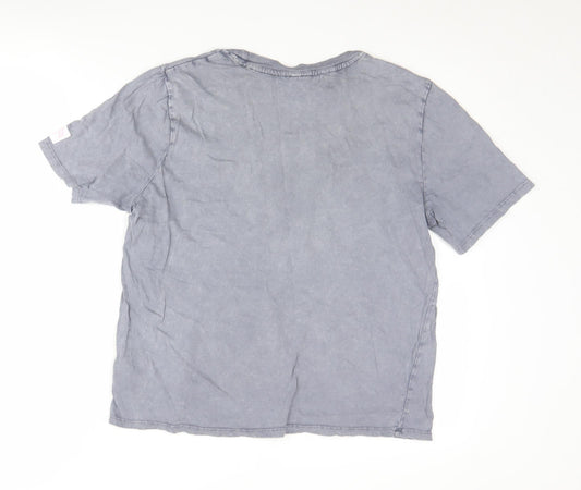 Womens UK Size S H&M Grey Basic T-Shirt