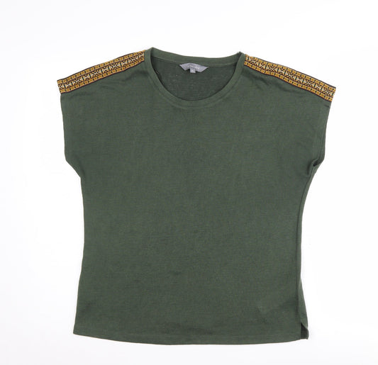 Womens UK Size 10 Principles Green  T-Shirt