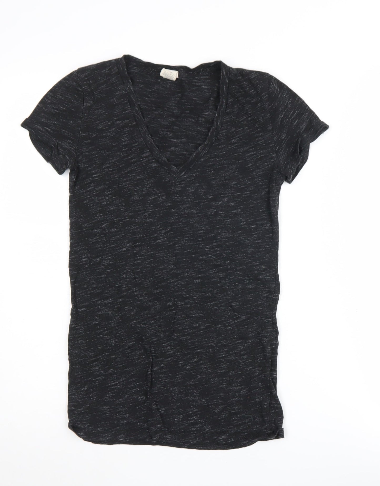 Womens UK Size XS Victoria's Secret Black Basic T-Shirt