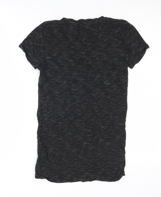 Womens UK Size XS Victoria's Secret Black Basic T-Shirt