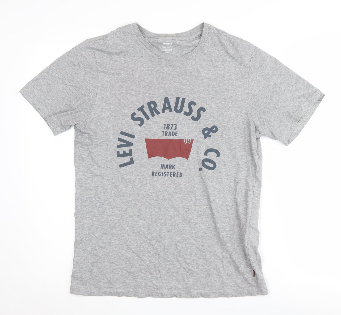 Levi's Men's Grey Graphic Print T-Shirt, Size S