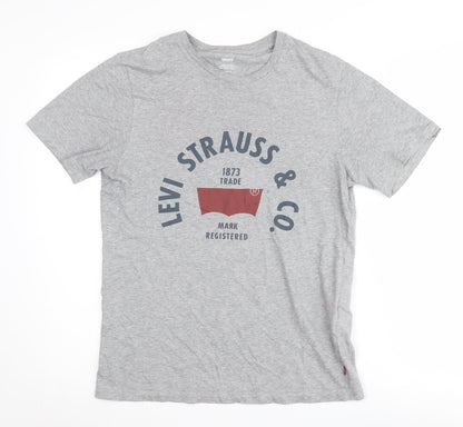 Levi's Men's Grey Graphic Print T-Shirt, Size S