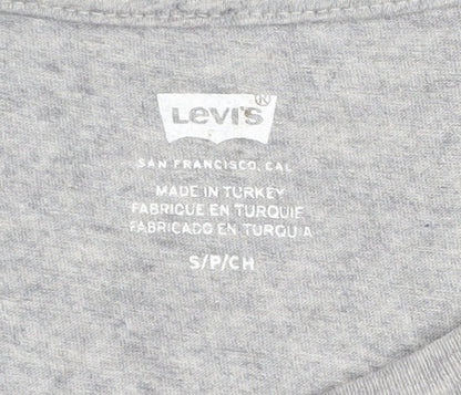 Levi's Men's Grey Graphic Print T-Shirt, Size S