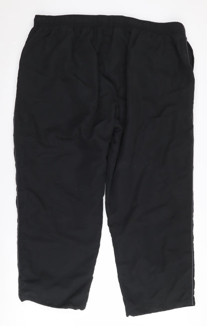 Capsule Men's Black Jogger Trousers - Elastic Waist, Size 50-52