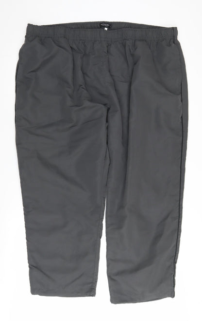 Capsule Men Grey Track Pants Size L Elastic Waist