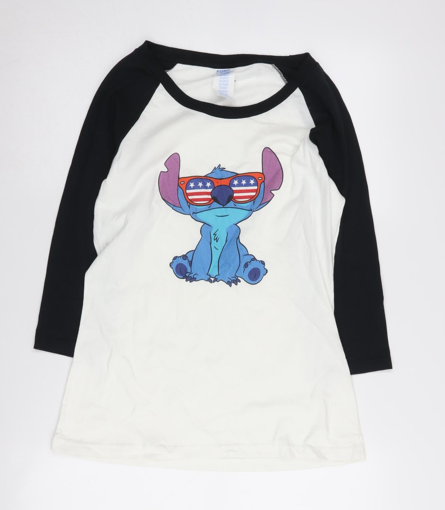 Port & Company Unisex Stitch T-Shirt, S, Black/White