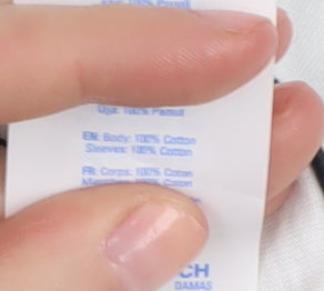 Port & Company Unisex Stitch T-Shirt, S, Black/White