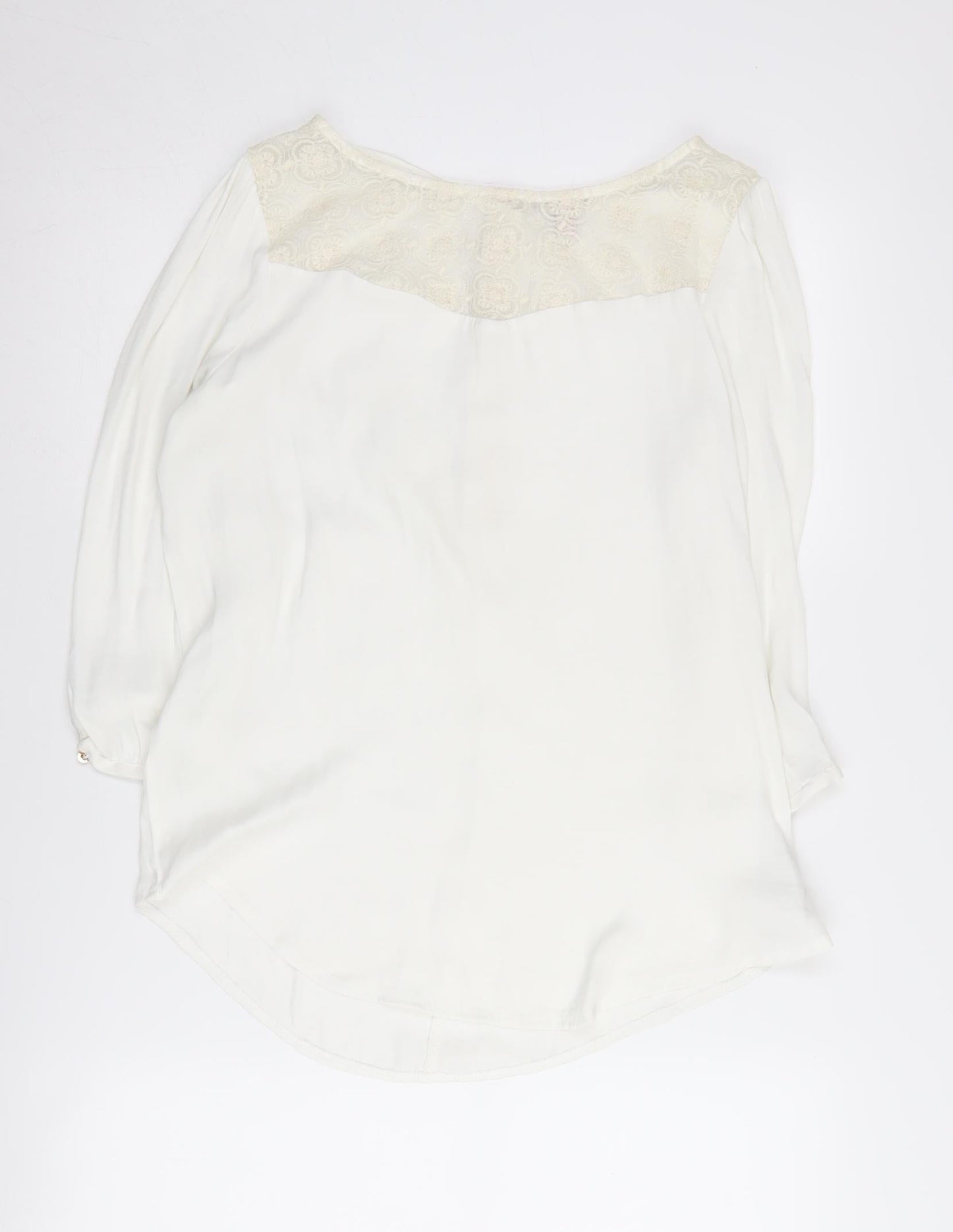 Womens UK Size 12 Esprit Ivory Tunic Blouse