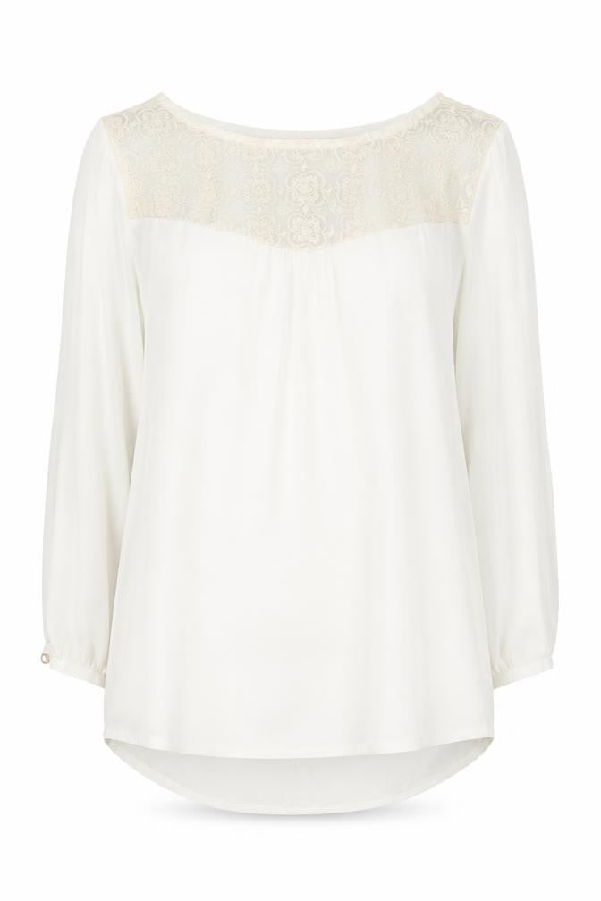 Womens UK Size 12 Esprit Ivory Tunic Blouse