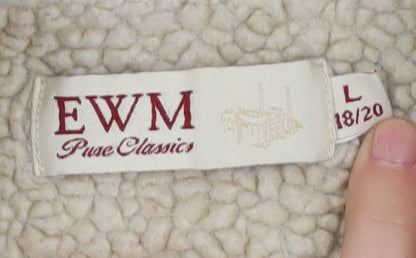 Womens UK Size 18 EWM Beige Basic Jacket