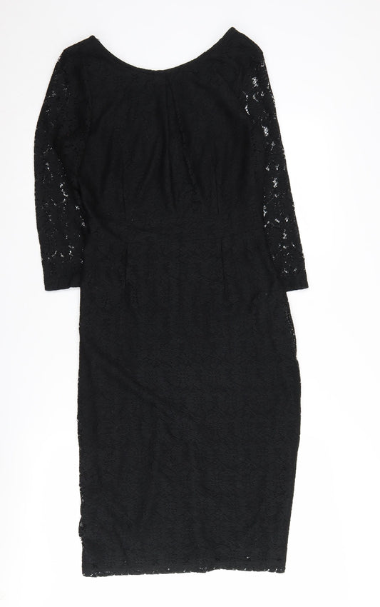 Dorothy Perkins Women's Black Sheath Dress Size 12