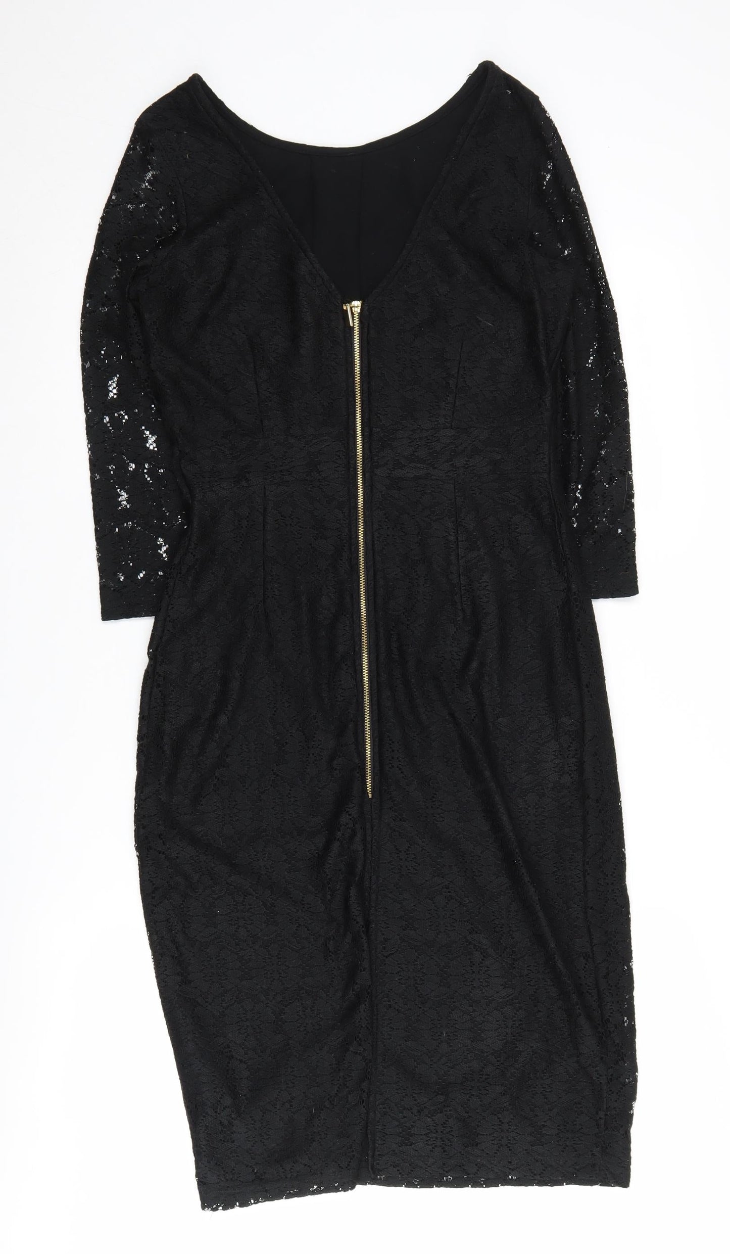 Dorothy Perkins Women's Black Sheath Dress Size 12