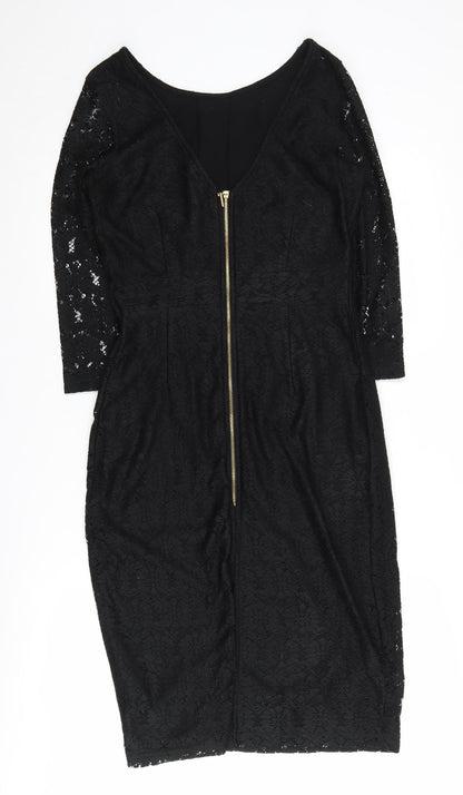 Dorothy Perkins Women's Black Sheath Dress Size 12
