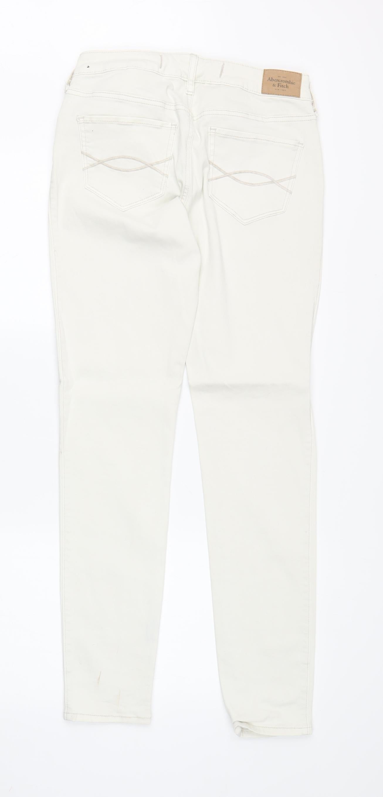 Abercrombie & Fitch Women’s Ivory Skinny Jeans Size 2