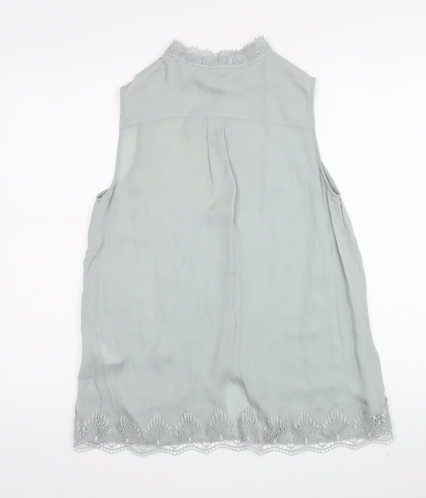 Womens UK Size 6 Reiss Grey Basic Blouse
