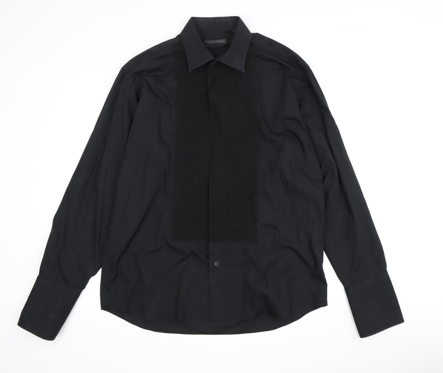 Van Heusen Men's Black Formal Dress Shirt Size 16