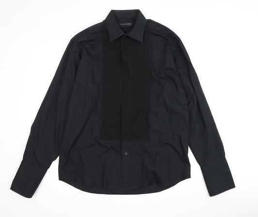 Van Heusen Men's Black Formal Dress Shirt Size 16