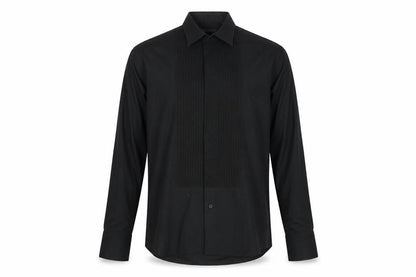Mens UK Collar Size 16 Van Heusen Smart Black  Dress Shirt