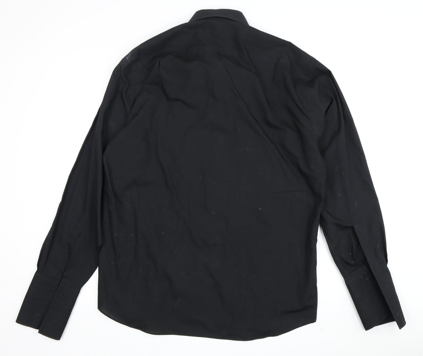 Van Heusen Men's Black Formal Dress Shirt Size 16