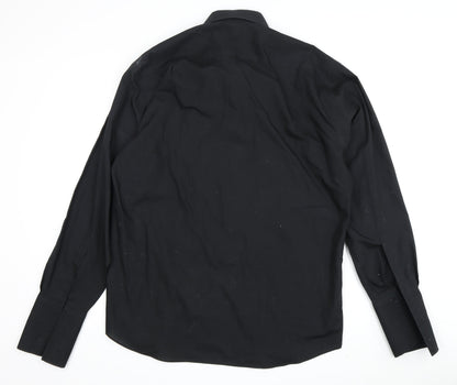 Van Heusen Men's Black Formal Dress Shirt Size 16