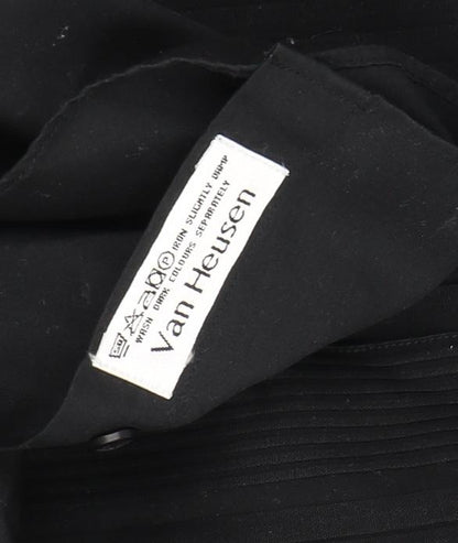 Van Heusen Men's Black Formal Dress Shirt Size 16