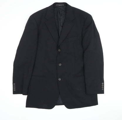 Mens UK Size 38 HUGO BOSS Regular Black Suit Jacket