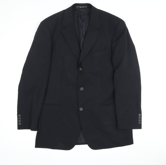 Mens UK Size 38 HUGO BOSS Regular Black Suit Jacket