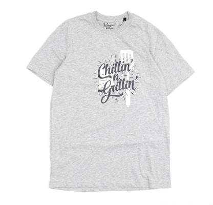 Penguin Men's Grey Graphic Print T-Shirt M - New with Tags