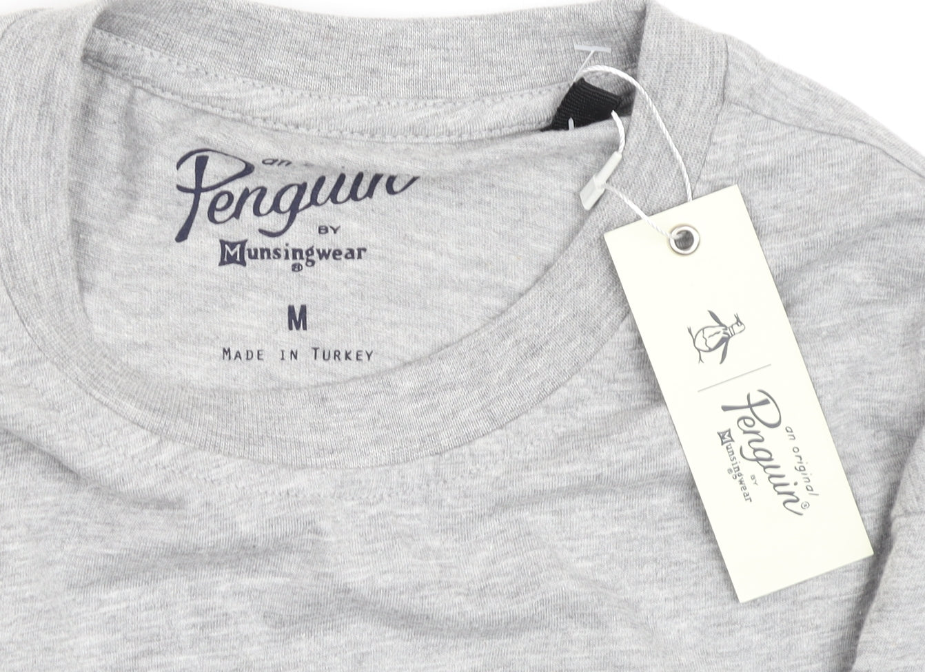 Penguin Men's Grey Graphic Print T-Shirt M - New with Tags