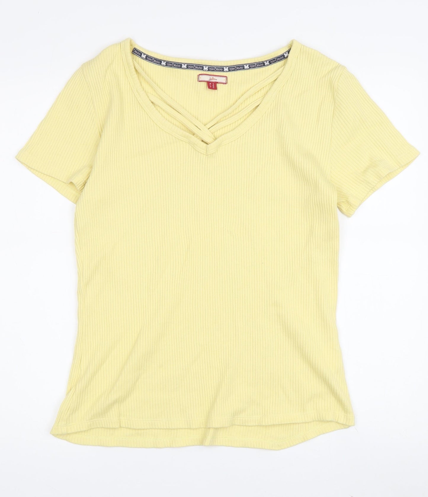 Joe Browns Women’s Yellow V-Neck Short Sleeve T-Shirt
