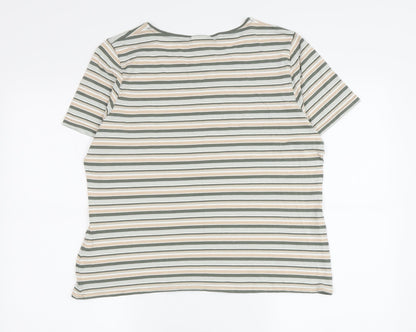 Womens UK Size 16 Eastex Multicoloured Basic T-Shirt