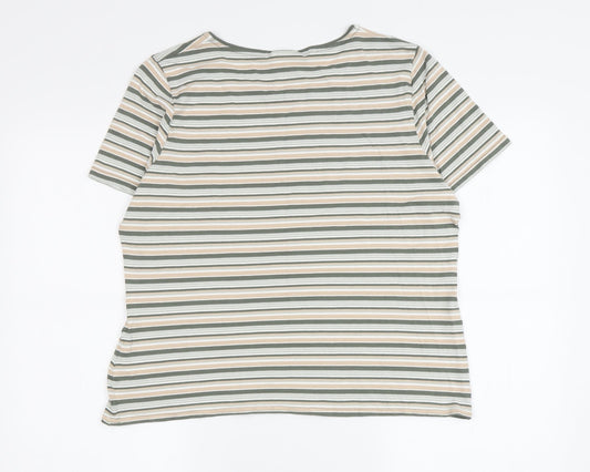 Womens UK Size 16 Eastex Multicoloured Basic T-Shirt