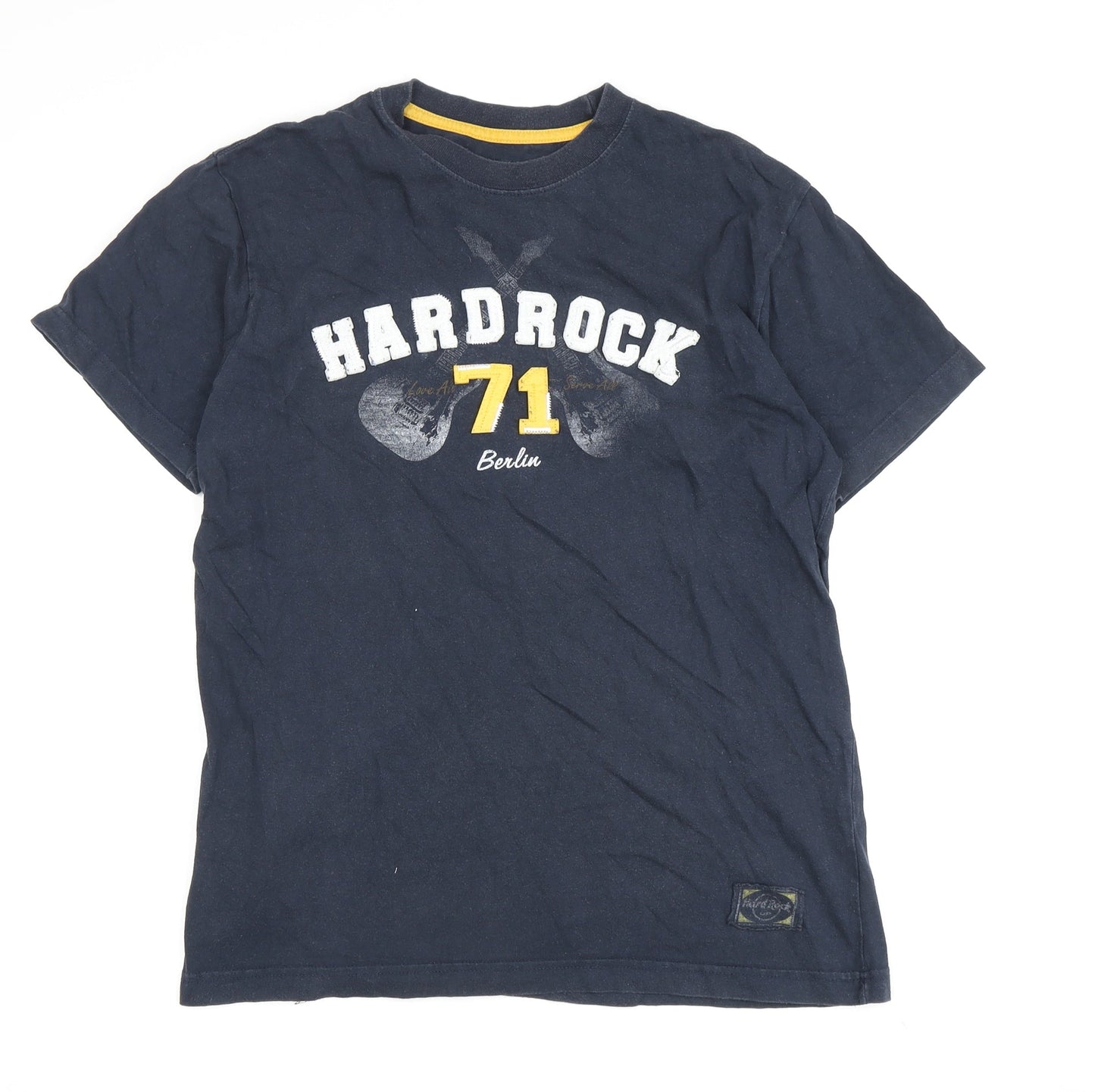 Mens UK Size M Hard Rock Cafe Blue  T-Shirt