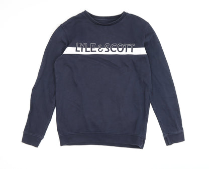 Lyle & Scott Boys Blue Pullover Sweatshirt, Size 12-13