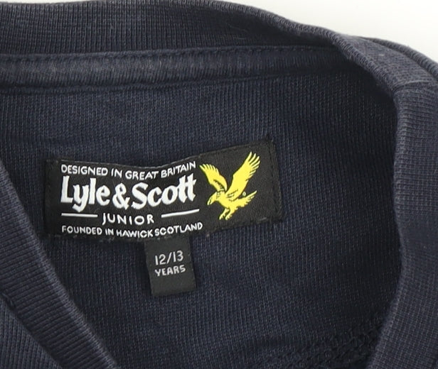 Lyle & Scott Boys Blue Pullover Sweatshirt, Size 12-13