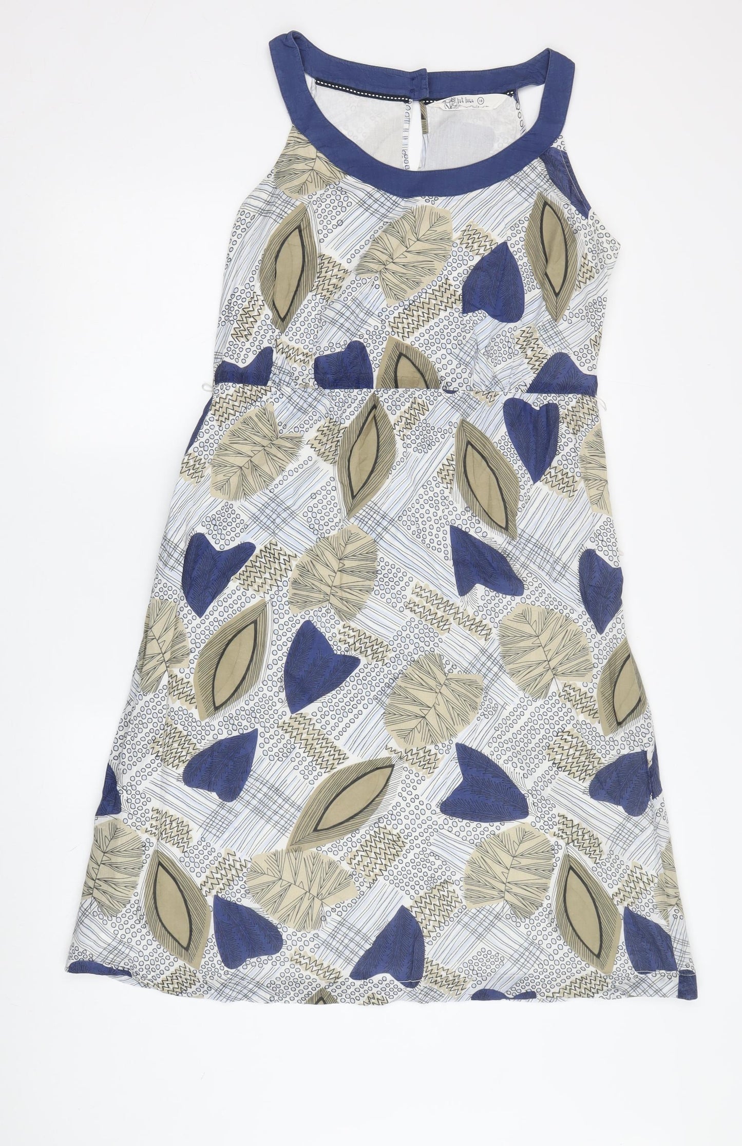 Fat Face Women's Multicoloured A-Line Dress Size 10