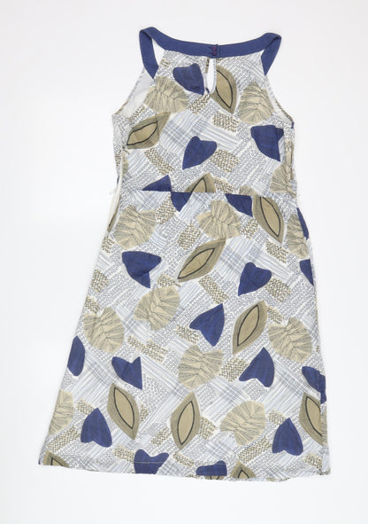 Fat Face Women's Multicoloured A-Line Dress Size 10