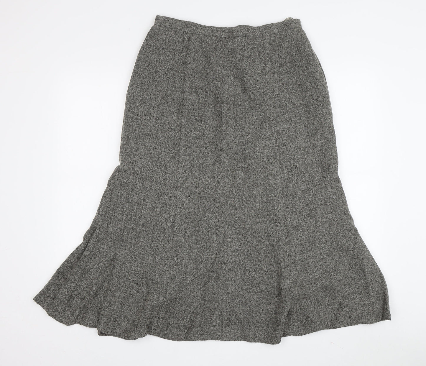 Eastex Women's Grey Tweed Midi Trumpet Skirt, Size 12