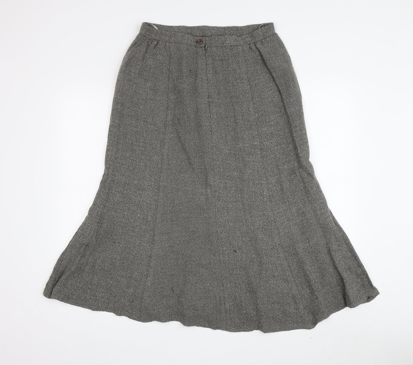 Eastex Women's Grey Tweed Midi Trumpet Skirt, Size 12