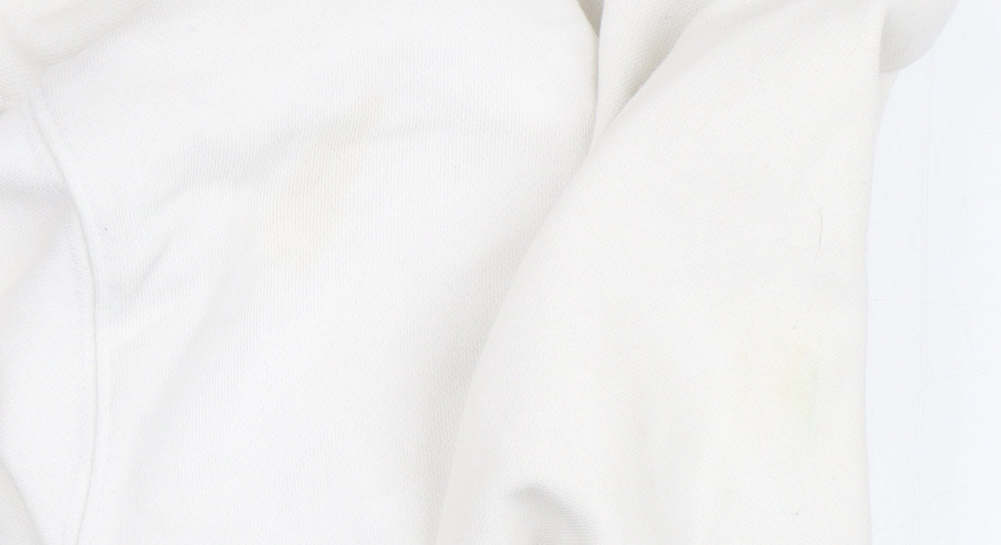 Adidas Women's White Hoodie Size 14 Pullover Casual