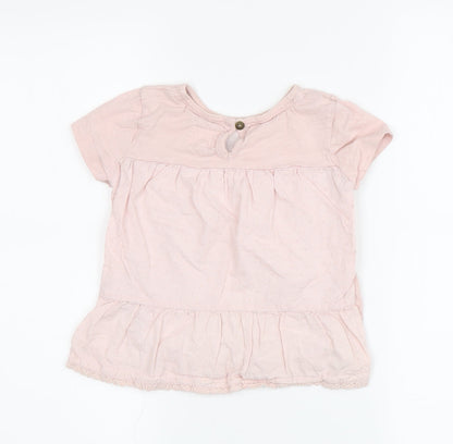 Mantaray Girls Pink Floral Tunic T-Shirt 3-4 Years