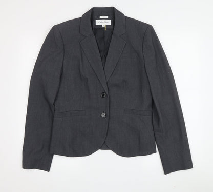 Womens UK Size 10 Calvin Klein Grey Basic Jacket