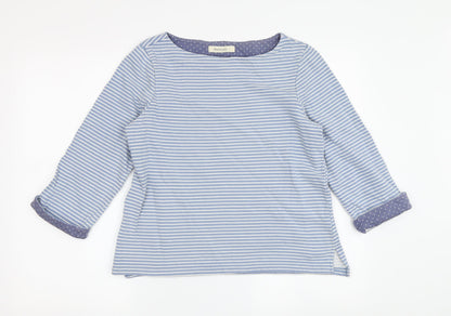 Womens UK Size S Woolovers Blue Basic Blouse