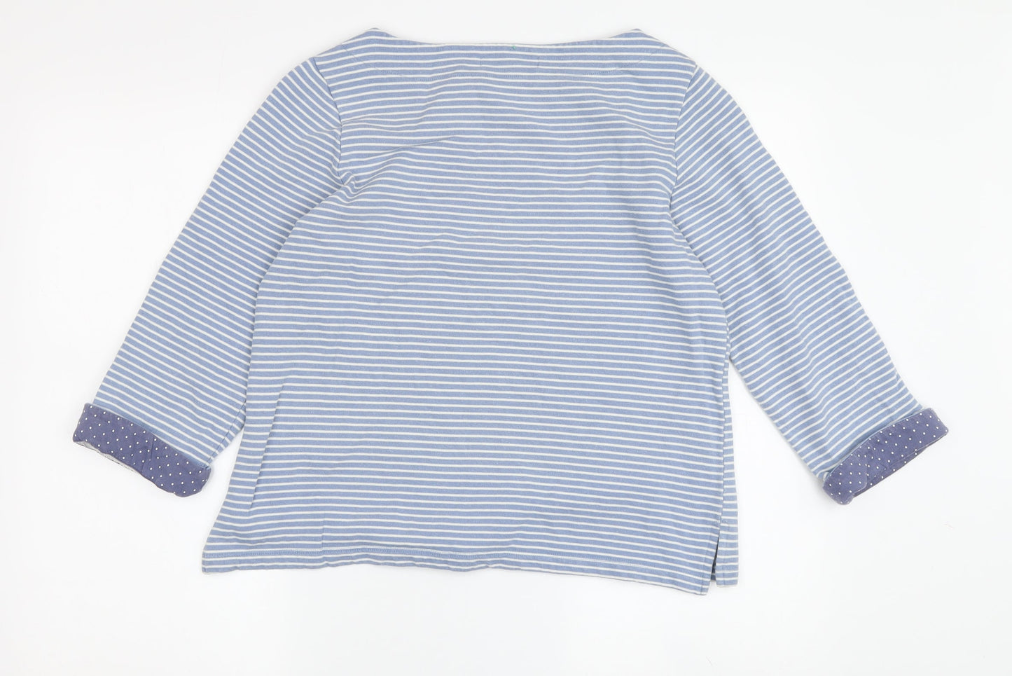 Womens UK Size S Woolovers Blue Basic Blouse